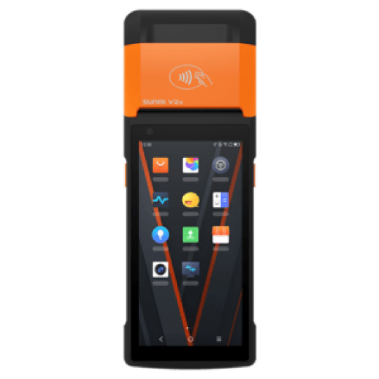 SUNMI V2s, 14 cm (5.5''), GPS, USB-C, BT, Wi-Fi, 4G, NFC, Android, GMS