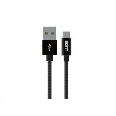 WG - Datový kabel Type-C to USB-A / 3m / nylon braided / black WG - Datový kabel Type-C to USB-A / 3m / nylon braided / black