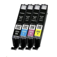 Canon CARTRIDGE CLI-551 multi pack pro Pixma iP, Pixma iX, Pixma MG a Pixma MX 6850, 725x, 925, 8750 (300 str.) Canon CARTRIDGE CLI-551 multi pack pro Pixma iP, Pixma iX, Pixma MG a Pixma MX 6850, 725x, 925, 8750 (300 str.)