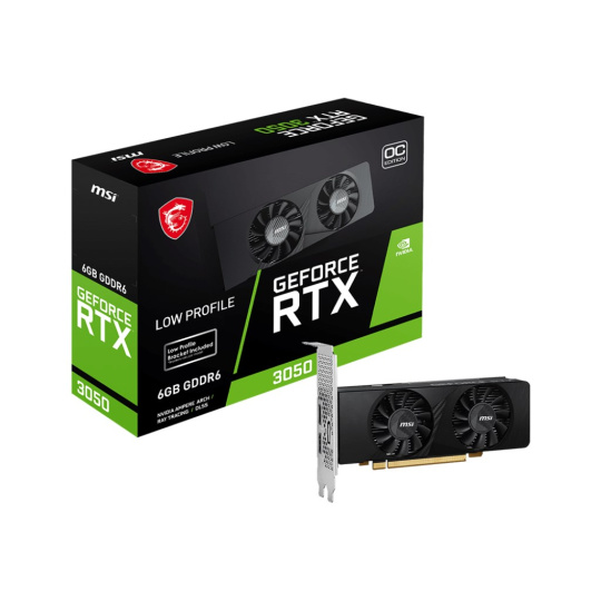 BAZAR - MSI VGA NVIDIA GeForce RTX 3050 LP 6G OC, 6G GDDR6, 1xDP, 2xHDMI - Po opravě (Bez příšlušenství) BAZAR - MSI VGA NVIDIA GeForce RTX 3050 LP 6G OC, 6G GDDR6, 1xDP, 2xHDMI - Po opravě (Bez příšlušenství)