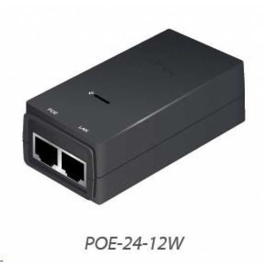 UBNT POE-24-12W [PoE adaptér 24V/0,5A (12W), vč. napájecího kabelu]