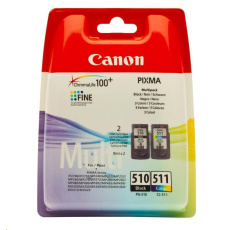 Canon CARTRIDGE PG-510/CL-511 PVP pro PIXMA iP2700, MP230, 240, 250, 260, MP49x, MX320, 330 (220 str.) Canon CARTRIDGE PG-510/CL-511 PVP pro PIXMA iP2700, MP230, 240, 250, 260, MP49x, MX320, 330 (220 str.)