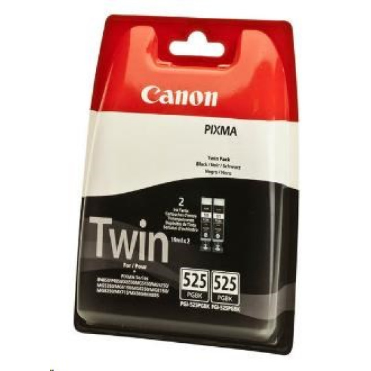 Canon CARTRIDGE PGI-525 PGBK černá TWIN-PACK pro PIXMA MG5150, iX6550, MG5150, MG5250, MG5350, MG6150, MG8150 (680 str.)