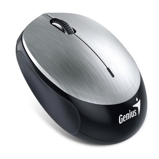 GENIUS myš NX-9000BT/ Bluetooth 4.0/ 1200 dpi/ bezdrátová/ dobíjecí baterie/ stříbrná