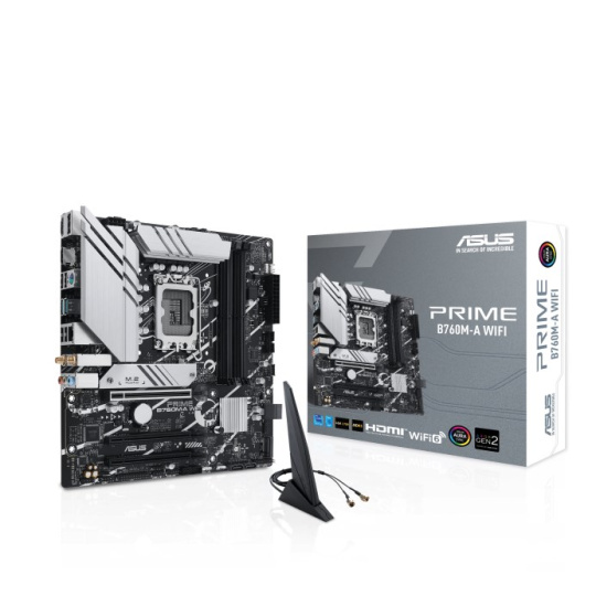 ASUS MB Sc LGA1700 PRIME B760M-A WIFI, Intel B760, 4xDDR5, 1xDP, 2xHDMI, mATX