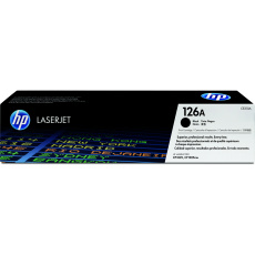 HP 126A Black LJ Toner Cart, CE310A (1,200 pages) HP 126A Black LJ Toner Cart, CE310A (1,200 pages)
