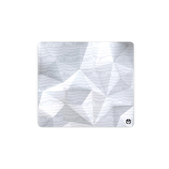 Endorfy Podložka pod myš Crystal Onyx White L, 40 x 45 cm, Voděodolná, Bílá