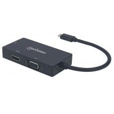 MANHATTAN Adaptér - Converter A/V USB-C 3v1 (HDMI, VGA, DVI) MANHATTAN Adaptér - Converter A/V USB-C 3v1 (HDMI, VGA, DVI)