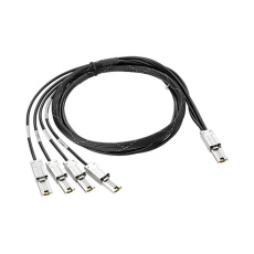 HPE StoreEver Mini-SAS High Density to 4-lane Mini-SAS External Fanout 2m Cable HPE StoreEver Mini-SAS High Density to 4-lane Mini-SAS External Fanout 2m Cable
