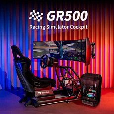 THERMALTAKE Závodní kokpit GR500 Racing Simulator Cockpit, Černá THERMALTAKE Závodní kokpit GR500 Racing Simulator Cockpit, Černá