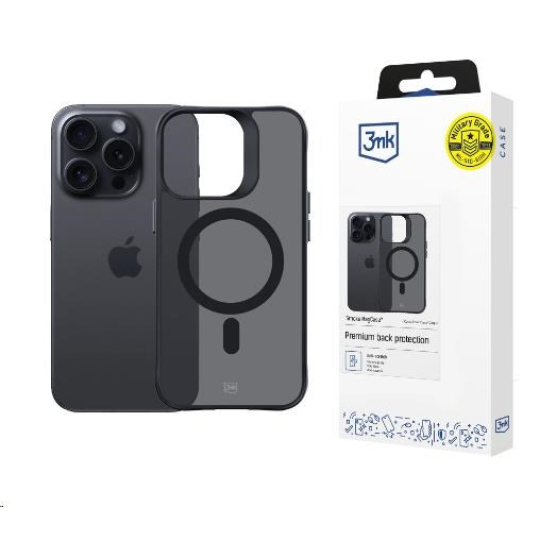 BAZAR - 3mk Smoke MagCase pro Apple iPhone 15 Pro Max - Poškozený obal (Komplet)