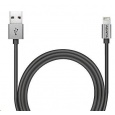 ADATA Sync & Charge Lightning kabel - USB A 2.0, 100cm, hliníková, titan