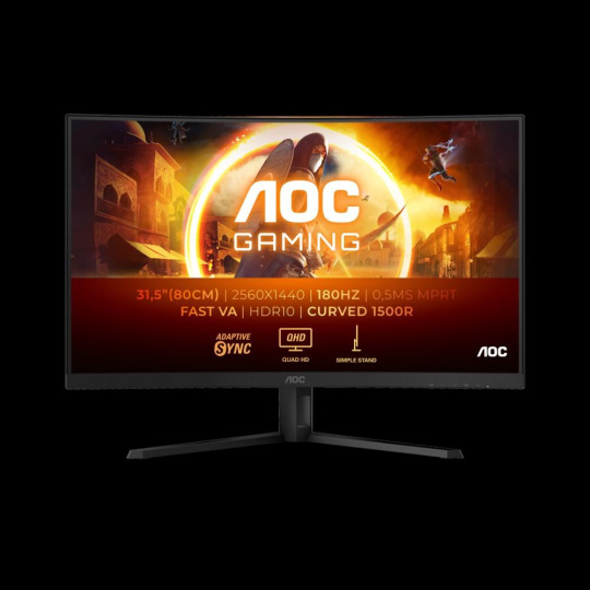 BAZAR - AOC MT VA LCD WLED 31,5" CQ32G4VE - Fast VA panel, 2560x1440, 2xHDMI, DP, zakriven - Poškozený obal