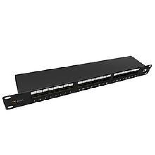 Solarix Patch panel Solarix 24 x RJ45 CAT5E STP 1U SX24-5E-STP-BK-N