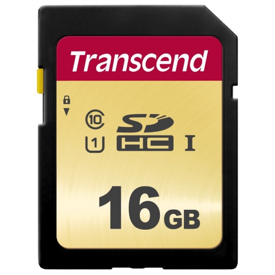 TRANSCEND SDHC karta 16GB 500S, UHS-I U1 (R:95/W:60 MB/s)