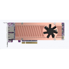 QNAP QM2-2P410G2T rozšiřující karta 2xM.2 2280 PCIe NVMe SSD, 2x10GbE, 4xPCle