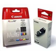 Canon CARTRIDGE PGI-550/CLI-551 PGBK/C/M/Y/BK/GY MULTI-PACK pro iP8750, MG6350, MG7150, MG7550 (319 str.) Canon CARTRIDGE PGI-550/CLI-551 PGBK/C/M/Y/BK/GY MULTI-PACK pro iP8750, MG6350, MG7150, MG7550 (319 str.)