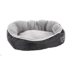Pelech KARLIE Chipz hnedy okraj, sedy vnitrek S 52x46x20cm