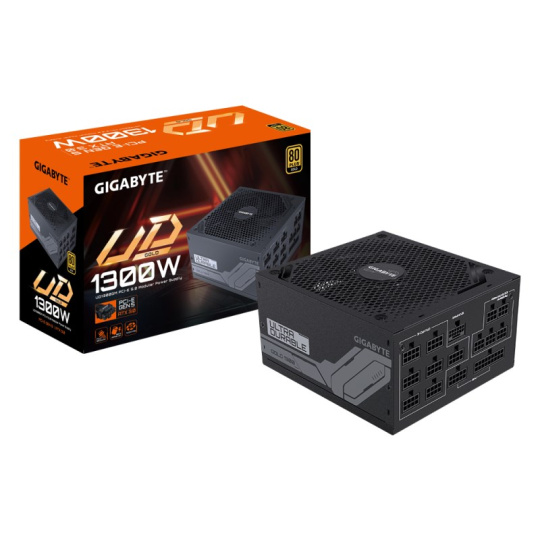 GIGABYTE zdroj UD1300GM PG5, 1300W, 80+ Gold, 140mm fan