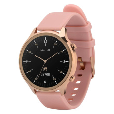 Smartwatch Garett Veronica zlatá, růžový řemínek Smartwatch Garett Veronica zlatá, růžový řemínek
