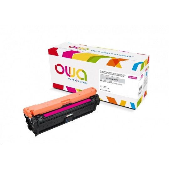 OWA Armor toner pro HP Color Laserjet CP5220, 5225, 7300 Stran, CE743A, červená/magenta