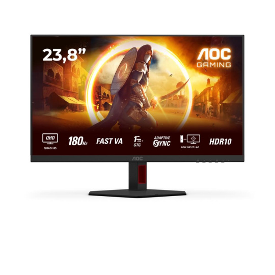 BAZAR - AOC MT 23,8" Q24G4RE - 2560x1440,Fast IPS,180Hz,HDMI,DP - Poškozený obal (Komplet) BAZAR - AOC MT 23,8" Q24G4RE - 2560x1440,Fast IPS,180Hz,HDMI,DP - Poškozený obal (Komplet)