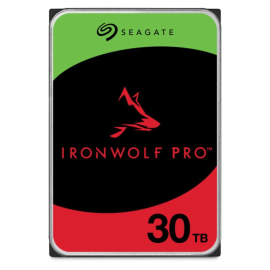 SEAGATE HDD 30TB IRONWOLF PRO, 3.5", SATA 6 Gb/s, 7200 RPM, Cache 512MB