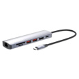 MANHATTAN Dokovací stanice USB-C 7v1, HDMI, USB-C PD 100W, 2xUSB-A 3.1, SD/microSD, RJ45