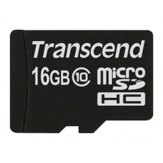 TRANSCEND MicroSDHC karta 16GB Class 10, bez adaptéru