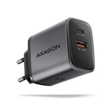 AXAGON ACU-PQ67, GaN nabíječka do sítě 67W, výstup USB-A + USB-C, PD3.0/PPS/QC4+/SFC2.0/Apple AXAGON ACU-PQ67, GaN nabíječka do sítě 67W, výstup USB-A + USB-C, PD3.0/PPS/QC4+/SFC2.0/Apple