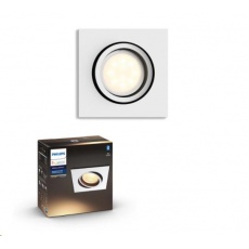 PHILIPS MILLISKIN Zapuštěné bodové svítidlo, čtvercové, Hue White ambiance, 230V, 1x5.5W GU10, Bílá, rozšíření PHILIPS MILLISKIN Zapuštěné bodové svítidlo, čtvercové, Hue White ambiance, 230V, 1x5.5W GU10, Bílá, rozšíření