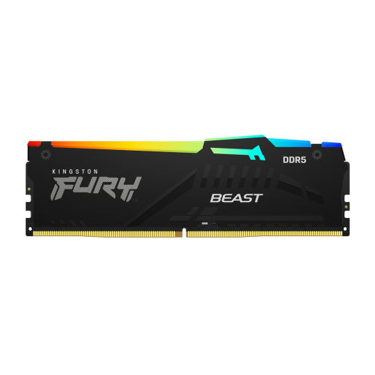 KINGSTON DIMM DDR5 32GB 6400MT/s CL32 Non-ECC FURY Beast RGB EXPO, Černá