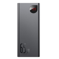 Baseus Adaman Metal Power Banka s digitálním displejem QC + PD 20000mAh 65W, černá + USB-A/USB-C kabel 30cm, černá Baseus Adaman Metal Power Banka s digitálním displejem QC + PD 20000mAh 65W, černá + USB-A/USB-C kabel 30cm, černá