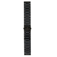Garett řemínek 22 mm, černý kovový, typ Solid