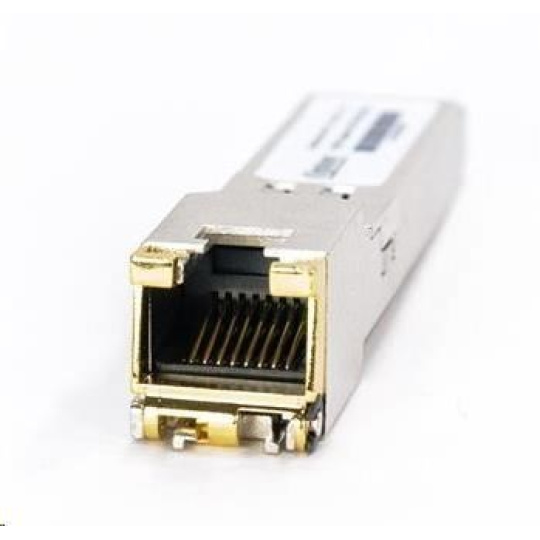 SFP+ transceiver 10Gbps, 10GBASE-T, do 30m (CAT 6A či 7), RJ-45, 0 až 70°C, HPA komp.