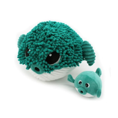 Plyšová ryba Blowfish - máma s miminkem, Zelená Plyšová ryba Blowfish - máma s miminkem, Zelená