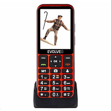 BAZAR - EVOLVEO EasyPhone LT, mobilní telefon pro seniory s nabíjecím stojánkem, červená - Po opravě (Komplet) BAZAR - EVOLVEO EasyPhone LT, mobilní telefon pro seniory s nabíjecím stojánkem, červená - Po opravě (Komplet)