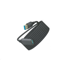 WG - Prodlužovací kabel USB-A (male) to USB-A (female) / 3m / nylon braided / black WG - Prodlužovací kabel USB-A (male) to USB-A (female) / 3m / nylon braided / black