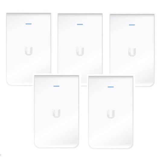 UBNT UniFi AP AC In Wall, 5-PACK [vnitřní AP, 2.4GHz(300Mbps)+5GHz(866Mbps), 2x2 MIMO, 802.11a/b/g/n/ac]