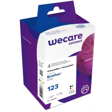 WECARE ARMOR cartridge pro Brother DCP J4110DW, MFC J4310, 4410, 4510DW (LC123 VAL BP), černá/CMYK, 12ml/3x6ml