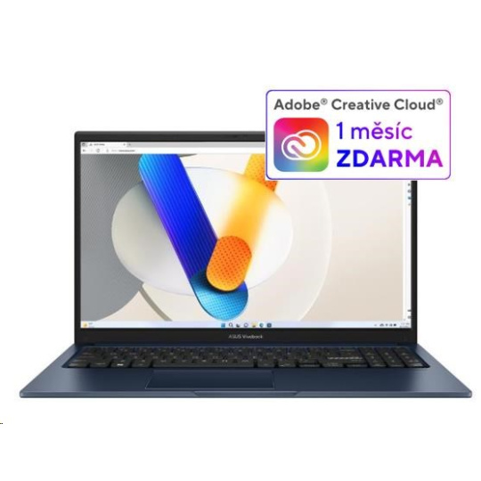 ASUS NTB Vivobook 15 (X1504VA-NJ2648W), i5-1334U, 15,6" 1920x1080, 16GB, 1TB SSD, Iris X, W11 Home, Quiet Blue