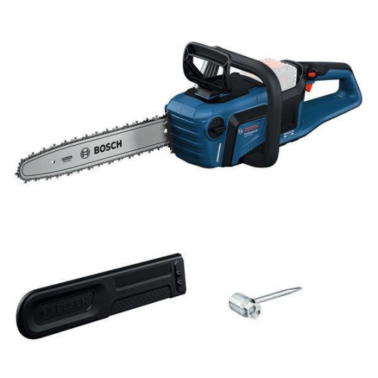 Bosch GKE 18V-40 řetězová pila, rychlost řetězu 12.40 m/s, BITURBO, kryt řetězu, 40cm lišta