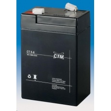 Baterie - CTM CT 6-5 (6V/5Ah - Faston 187), životnost 5let Baterie - CTM CT 6-5 (6V/5Ah - Faston 187), životnost 5let