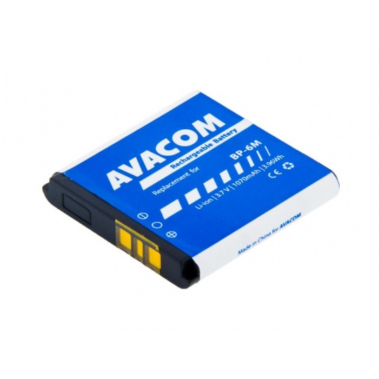 AVACOM baterie do mobilu Nokia 6233, 9300, N73 Li-Ion 3,7V 1070mAh (náhrada BP-6M)