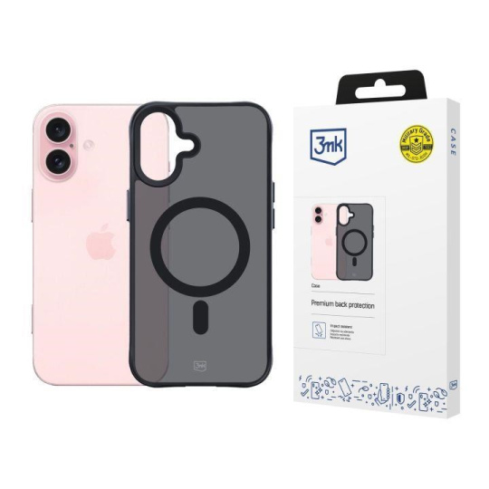 BAZAR - 3mk Smoke MagCase pro Apple iPhone 16 - Poškozený obal (Komplet)