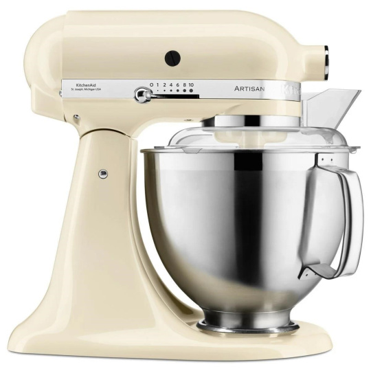 KitchenAid Artisan 5KSM185PSEAC Kuchyňský robot - 10 rychlostí, planetární systém, celokovová konstrukce, mandlová KitchenAid Artisan 5KSM185PSEAC Kuchyňský robot - 10 rychlostí, planetární systém, celokovová konstrukce, mandlová