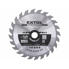 Extol Premium (8803217) kotouč pilový s SK plátky, 165x2,0x20mm, 24T Extol Premium (8803217) kotouč pilový s SK plátky, 165x2,0x20mm, 24T