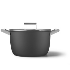 Smeg CKFC2611BLM zapékací mísa, nepřilnavý povrch, 50's Style, s pokličkou, 26 cm, černá Smeg CKFC2611BLM zapékací mísa, nepřilnavý povrch, 50's Style, s pokličkou, 26 cm, černá