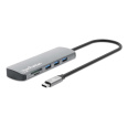 MANHATTAN Dokovací stanice USB-C 9v1, HDMI, USB-C 3.0, USB-C PD 100W, 3xUSB-A 3.0, SD/microSD, RJ45