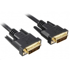 PREMIUMCORD Kabel DVI - DVI propojovací 2m (DVI-D, M/M, dual link)